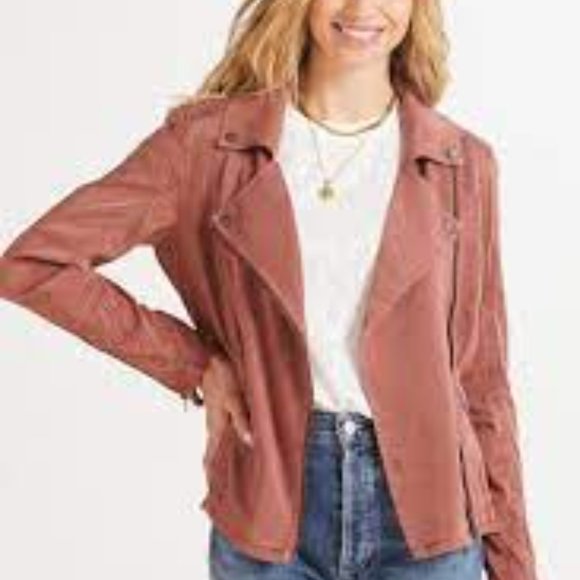 Marrakech | Jackets & Coats | Marrakech Evereve Amber Moto Jacket With Zipper Details And Tie 